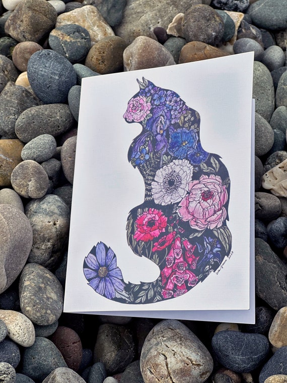Longhair Purr-fection Cat Frameable Note Card