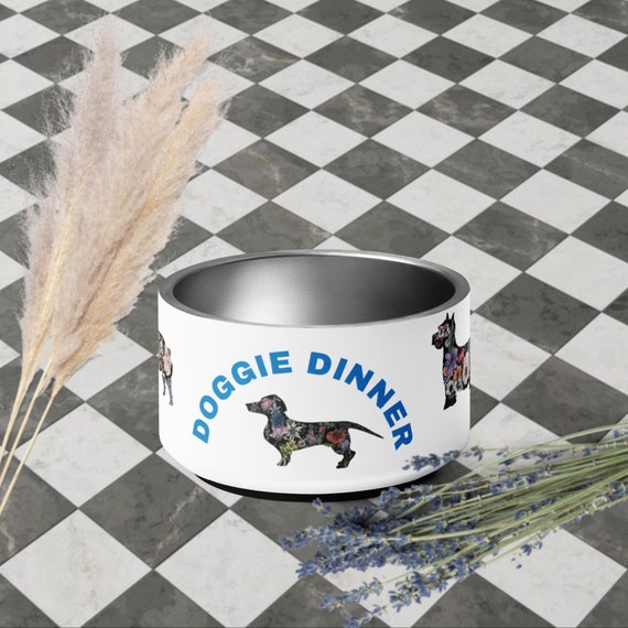 Doggie Dinner Bowl - Schnauzer/Westie/Doxie/Pit/Frenchie