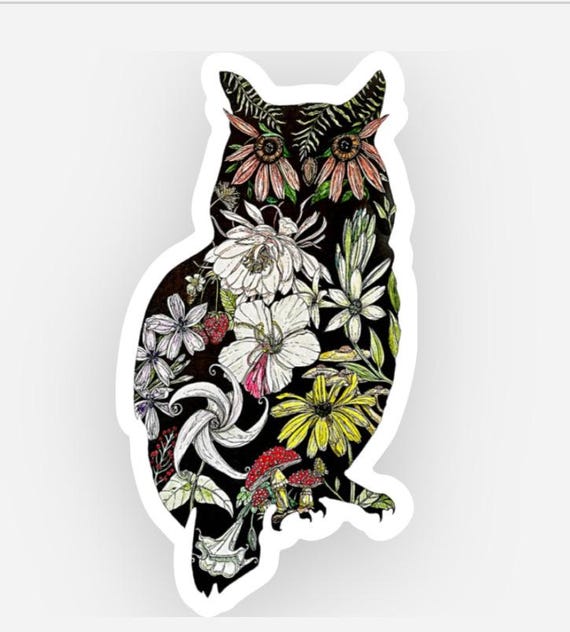 Who?  Me? Owl Sticker