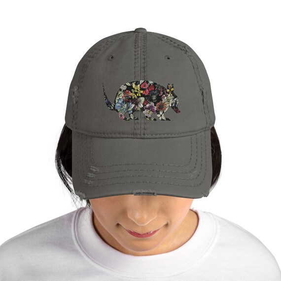 Armadillo Distressed Dad Hat