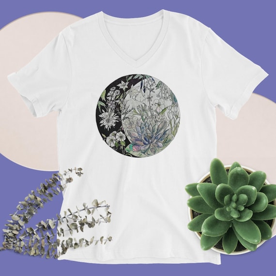 Crescent Moon S/S Unisex V-Neck Tee