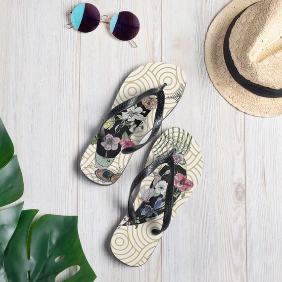 Peacock Koi Unisex Flip-Flops
