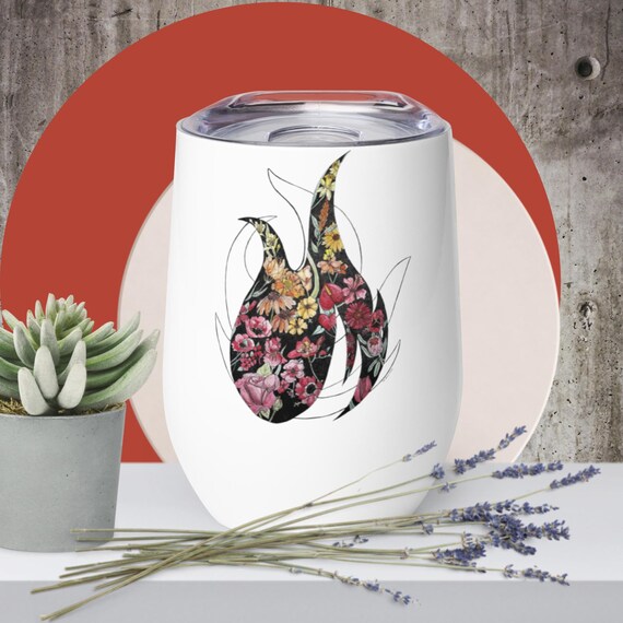 Valley Rising Flame Wine Tumbler
