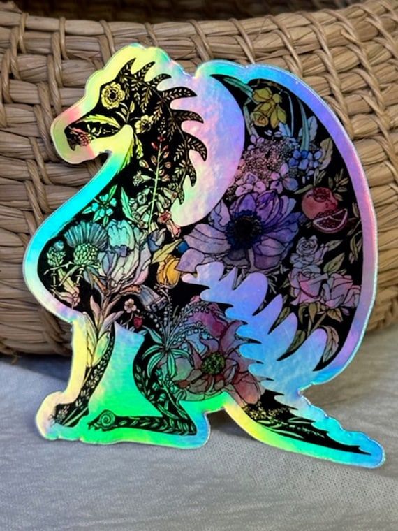 Dragon Majestic Holographic Sticker