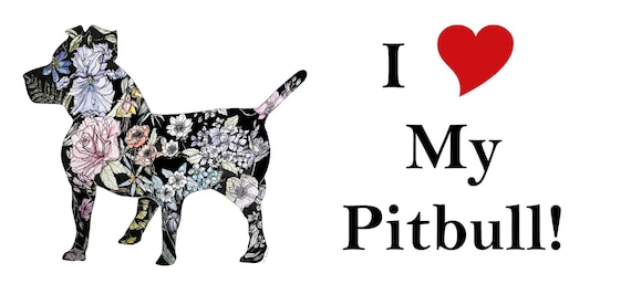 I "HEART" My Pitbull Bumper Sticker
