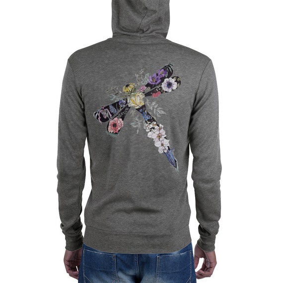 The Sassy Dragonfly Zip Unisex Hoodie
