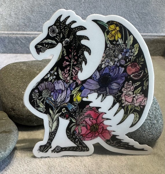 Dragon Majestic Sticker (white- or clear-back)