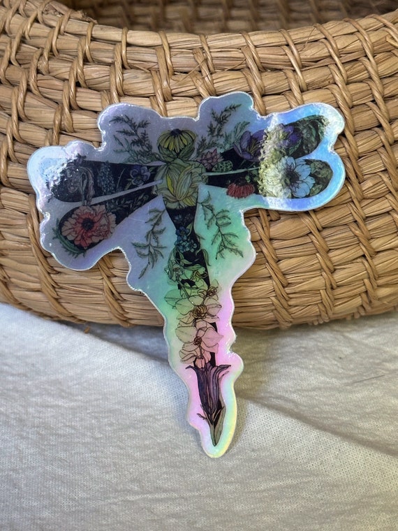 THE Sassy Dragonfly Holographic Sticker