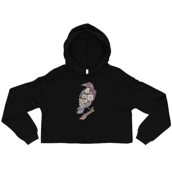 Raven - "Edgar" Cropped Hoodie