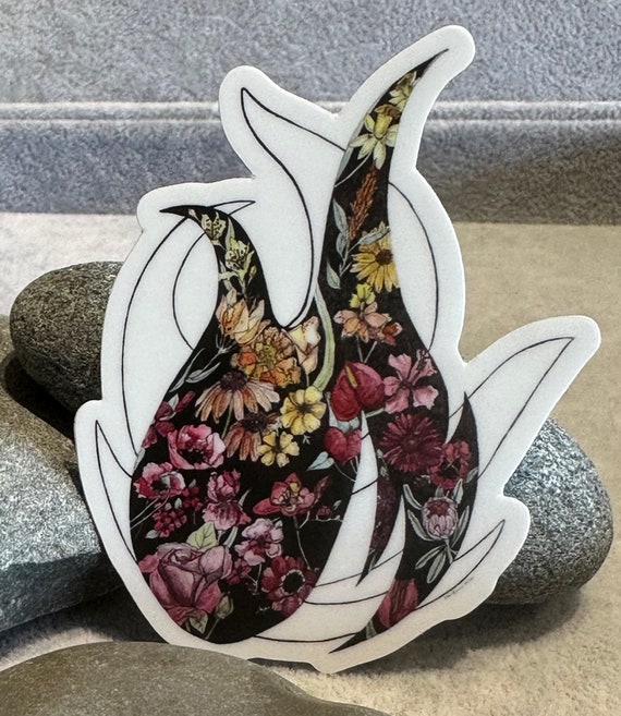 Valley Rising (Almeda) Flame Sticker (white- or clear-back)