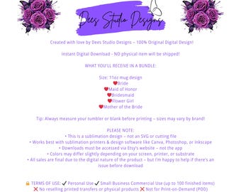 11oz Bridal Set – Soft & Romantic Peonies + Chrysanthemums – Whimsical Garden Bundle