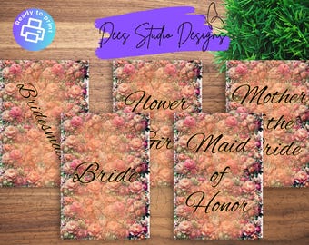 A5 Bridal Set – Soft & Romantic Peonies + Chrysanthemums – Whimsical Garden Bundle