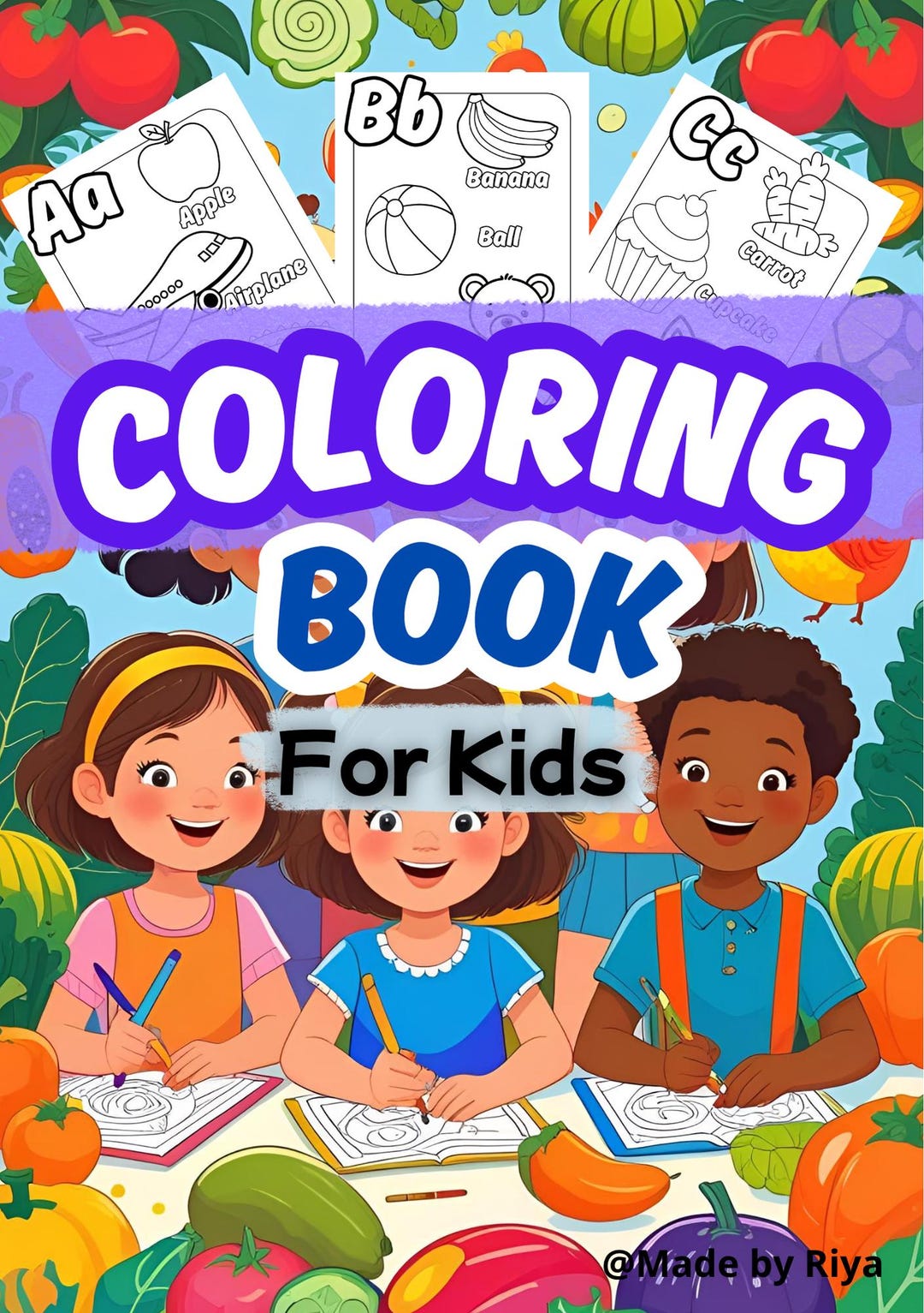 Alphabet Coloring Book for Kids | ABC Printable PDF | A-Z Learning ...