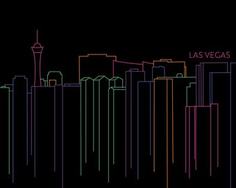 Impression de la ligne d'horizon de Las Vegas