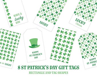 Document imprimable pour l'activité/leçon/leçon de la Saint-Patrick pour cadeau/étiquettes pour cadeaux