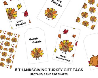 Dinde imprimable pour action de grâces, activité/leçon/documentation pastorale pour cadeau/étiquettes pour friandises