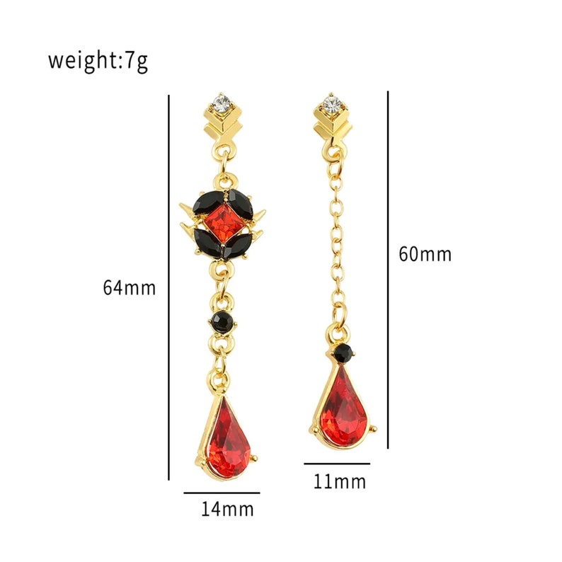 Genshin Impact Earring Genshin Earrings Genshin Impact Jewelry Anime ...