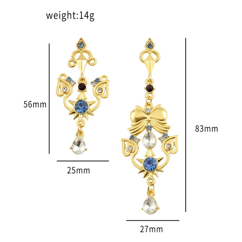 Genshin Impact Earring Genshin Earrings Genshin Impact Jewelry Anime