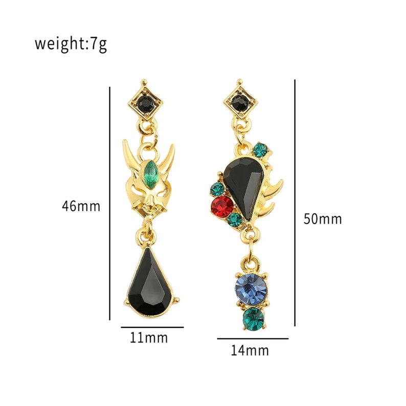 Genshin Impact Earring Genshin Earrings Genshin Impact Jewelry Anime ...