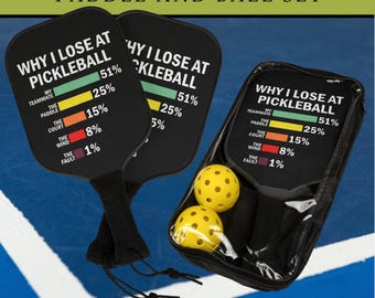 Pickleball Paddle Bag Set for Father's Day Gift from Kids, Beginner Pickleball Players Gift,