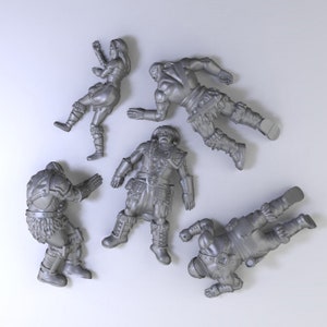 Dead Orcs Casualties of War Miniatures Scatter Fantasy Resin Print