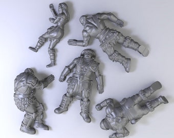 Dead Orcs Casualties of War Miniatures Scatter Fantasy Resin Print