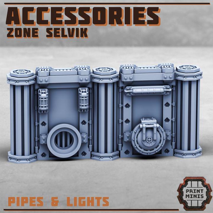 Green Stuff World Silicone Mold – Pipe Circuits For Resin – Wargames Terrain, Infinity