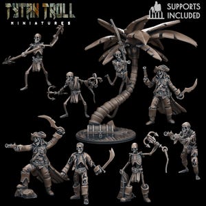 Pirate Skeleton Bundle Treasure Pirates Undead Scatter Terrain Army Dnd Skeletons