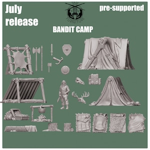 Bandit Scatter Terrain D&D Pathfinder TTRPG Resin Print Fantasy Mittelalter