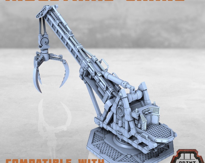 Scenario Scatter Terrain Per Giochi – Gru E Carrelli Elevatori Hover, Modello 3D Starfinder – EC3D