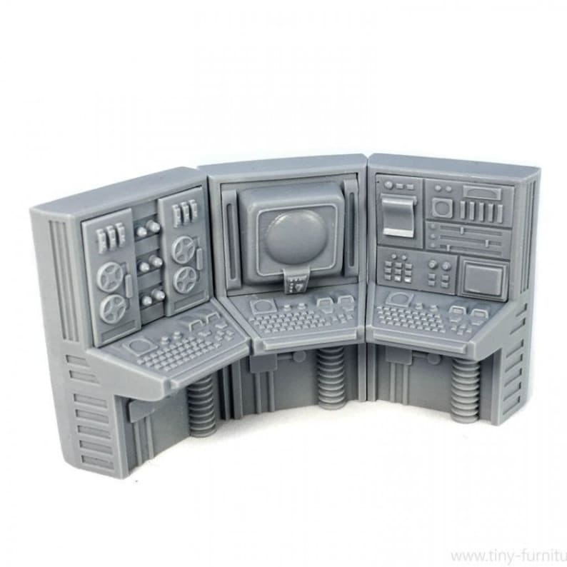 Retro Computer Machine Tape Screen Radar Command D&D War Miniature ...