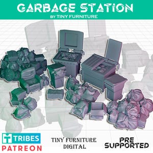Garbage Station Trash Junk Tard Landfill Dumpster Dnd Scatter Terrain Scenery Landscape TTRPG Fantasy dnd