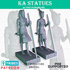 KA Statues Statue Egypt Egyptian Scatter Terrain Scenery Landscape TTRPG Fantasy dnd God&#39;s Pharoah