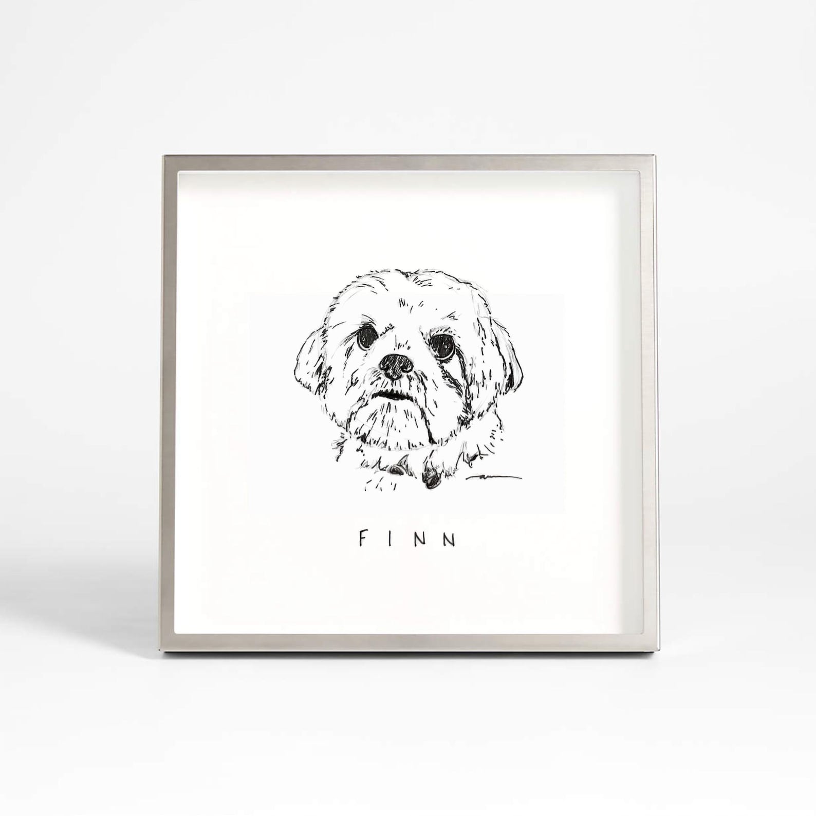 Custom Mini Pet Portrait - Pen & Ink – Personalized Dog or Cat Drawing – Mini Print or Digital File – Pet Memorial Gift
