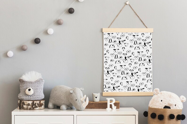 Printable Nursery Wall Art Black and White Nursery Art Etsy