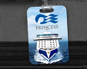 Princess Cruises,  Cruise Ship Luggage Bag Tags with your name & contact details or with QR code option ,shipped free to USA