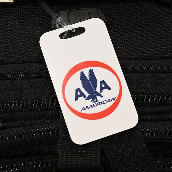 American Airlines Luggage Tags Etsy