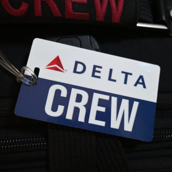 Delta Air Lines CREW Gepäckanhänger, kostenloser Versand - wählen Sie das Logo oder die B737 B717 B757 B767 A350 A330 A320 Taschenanhänger