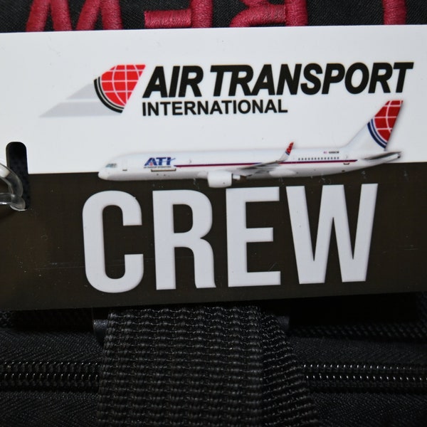 ATI - Air Transport International CREW Luggage Tags, shipped FREE, B757, B767 tags