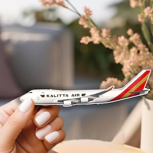 Kalitta B747-400 Freighter Sticker  - B747 , 747F, Kalitta Crew Sticker, K4 B747
