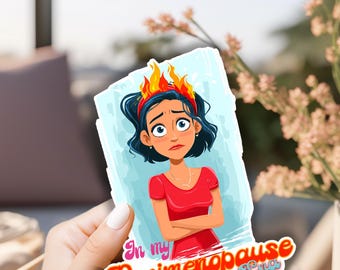 In My PeriMenopause Era sticker, Fun Sticker, getting old jab, hot flash , menopause is coming sticker !