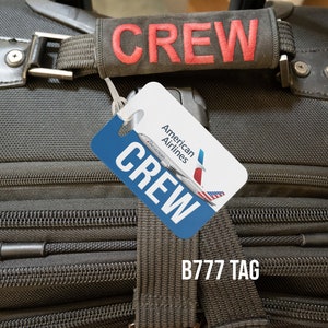 aa american airlines crew baggage luggage tag, for american airlines pilots, cabin crew, flight attendants a320 tag, b787 b777 b737