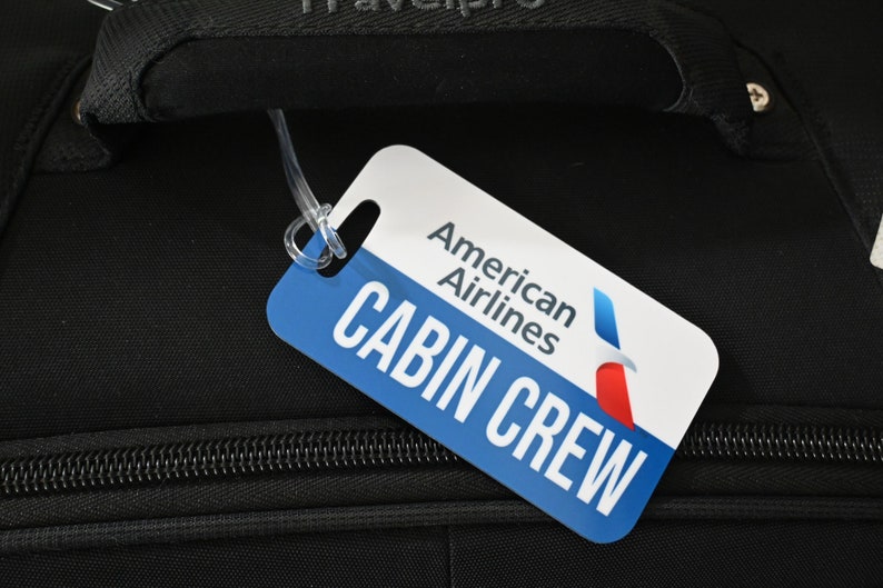 American Airlines CABIN CREW Luggage Tags Shipped Free - Etsy