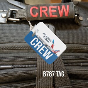 aa american airlines crew baggage luggage tag, for american airlines pilots, cabin crew, flight attendants a320 tag, b787 b777 b737