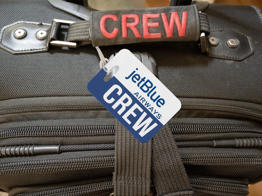 Jetblue Airways CREW Luggage Bag Tags for Pilots and Flight Attendants