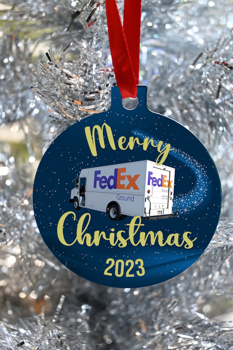 Fedex Delivery Driver Merry Christmas / Happy Holidays Etsy Australia