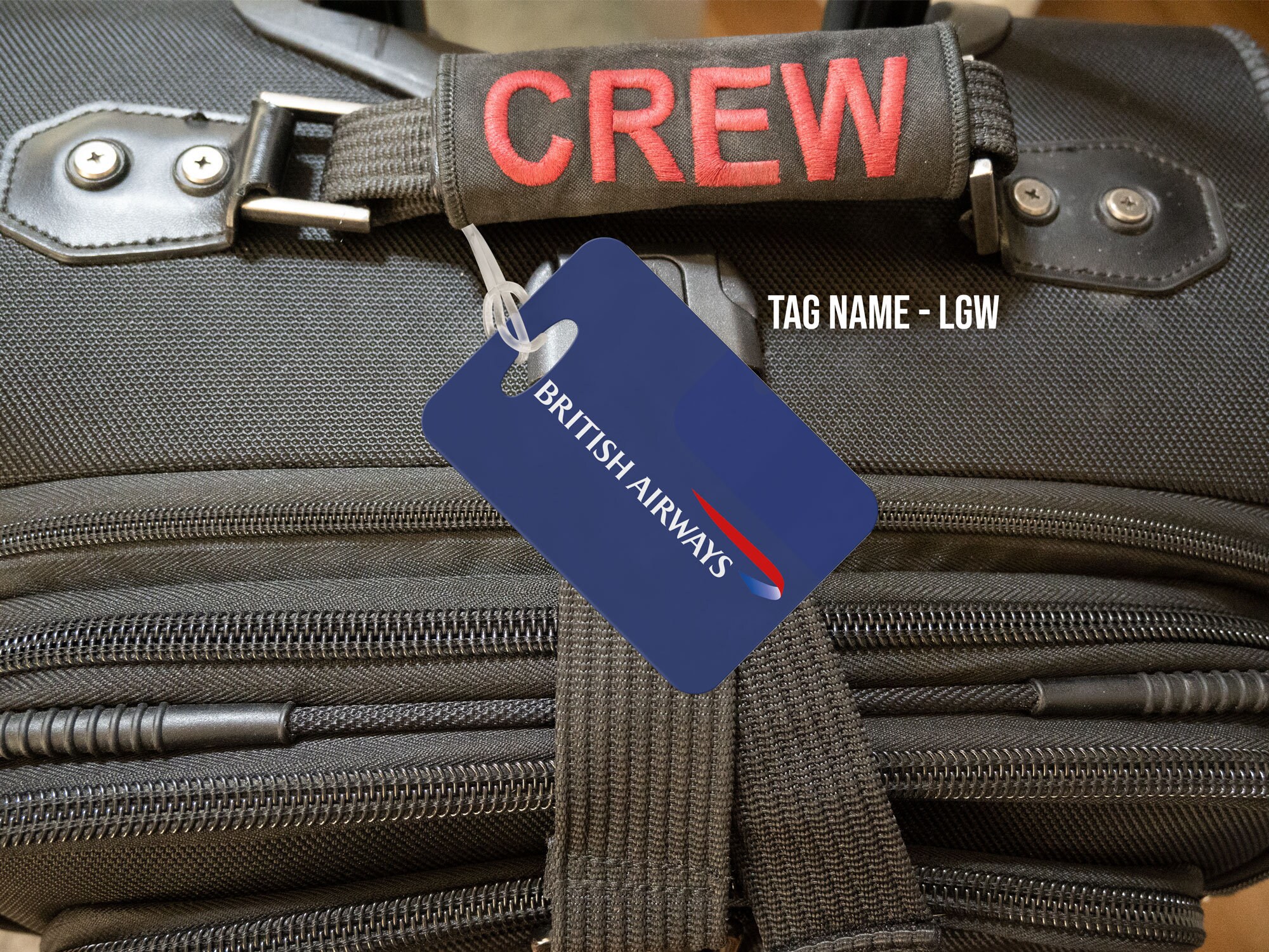 British Airways Luggage Bag Tags With Your Name & Contact Etsy