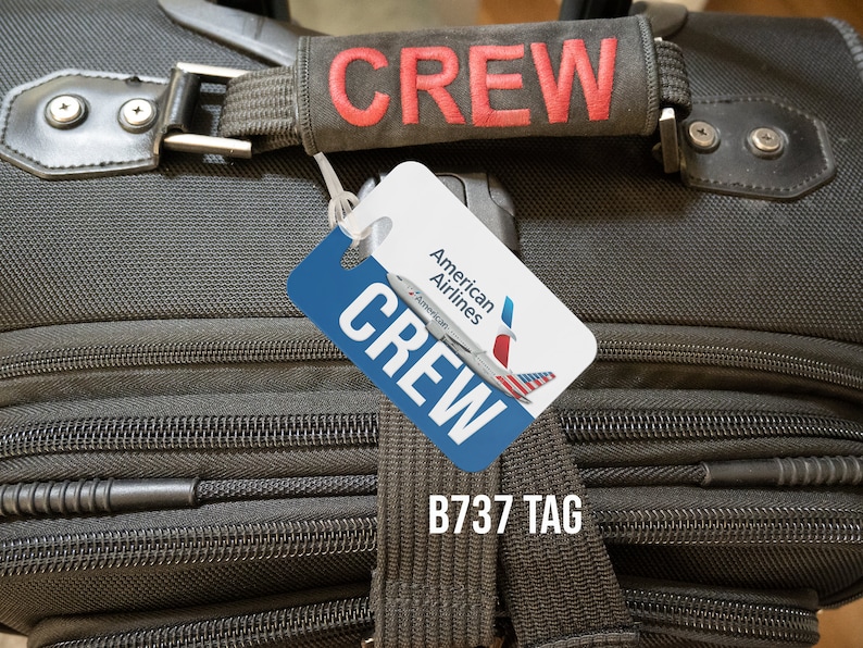 aa american airlines crew baggage luggage tag, for american airlines pilots, cabin crew, flight attendants a320 tag, b787 b777 b737