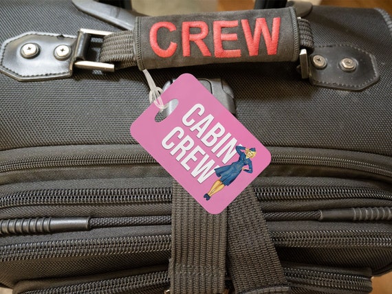 Cabin crew luggage tags sale