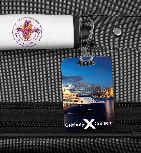 Personalised Celebrity Luggage Tag Choice Of Ship PLUS Free Tag